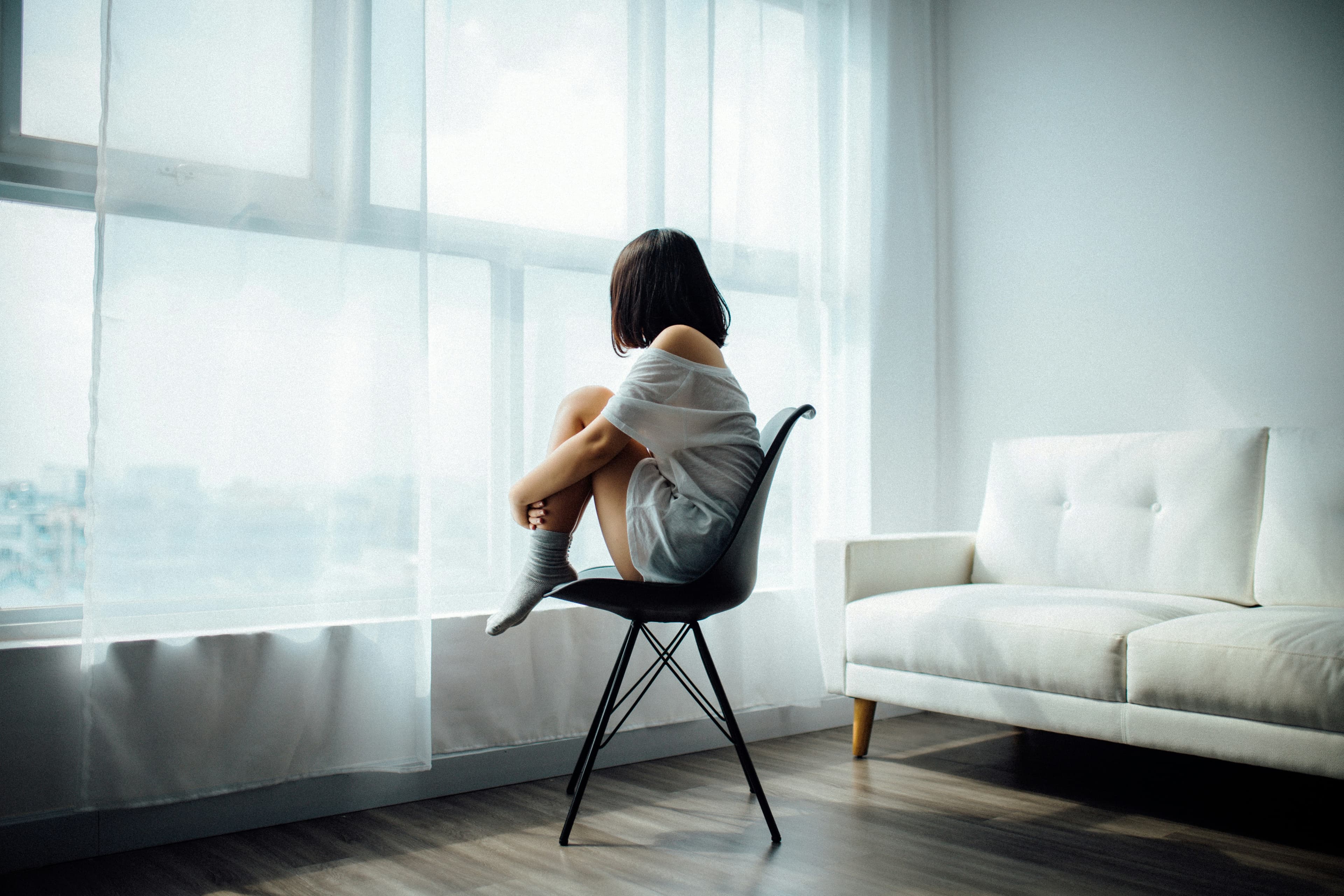 Person dealing with depression